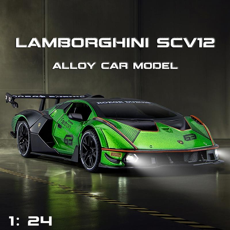 1/24 Lamborghini Essenza SCV12 Трековая версия Суперкар Сплав Металл Литой Модель Автомобиля Компьютерный Настольный Изысканные Декоративные Украшения