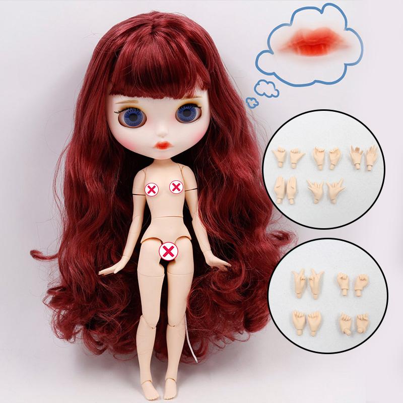 Кукла ICY DBS Blyth Нет. 4 изогнутые губы, матовое лицо на заказ с бровями, тело 1/6 bjd, аниме