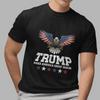 Trump Make America Great Again America Eagle Patriotic Flag Print T Shirt Unisex