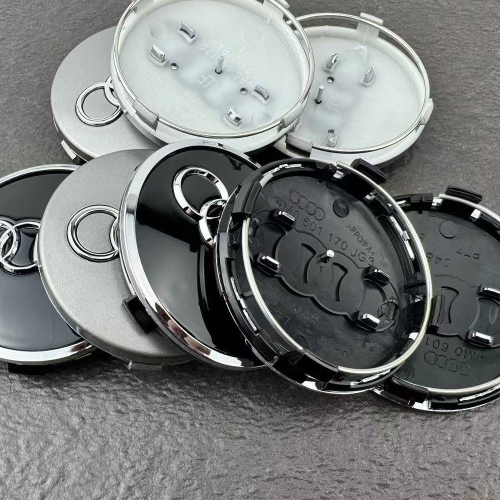 for 2pvcz A6L A7 A8 A3 A4 A5 A6 S3 S4 Q3 Q5 Q5L Q7 RS3 RS4 RS5 RS6 TT 4pcs 60/61/68/69/77MM/135MM Car Wheel Center Hup Cap Cover pvcz2