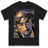 Мужская футболка с принтом 2 Pac Женские топы Футболки
