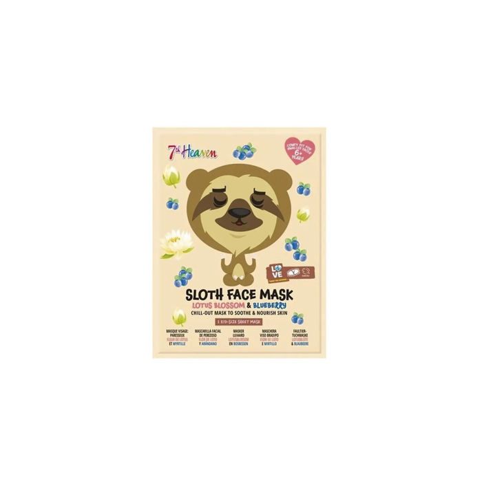 Mascarilla facial - MONTAGNE JEUNESSE - Oso Perezoso - Yuzu & Camu Camu - Vegan - Enfant