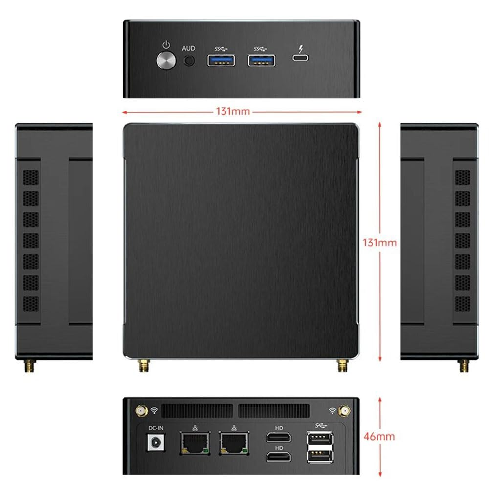 Мини-ПК GZBOX Маленький ПК с Windows 11 Pro AMD Ryzen 9 7940HS к Маленькому ПК 64 ГБ DDR5 2 ТБ PClE SSD Специализированная игровая консоль Супер качество изображения Мини