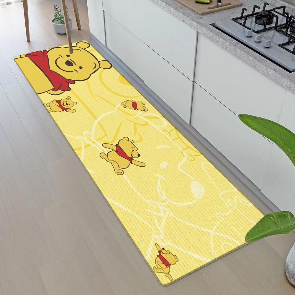 Entrance Front Door Doormat Winnie the Poohs Non-slip Kitchen Rug Living Room Rugs Balcony Bathroom Foot Mat Floor Mats Carpet