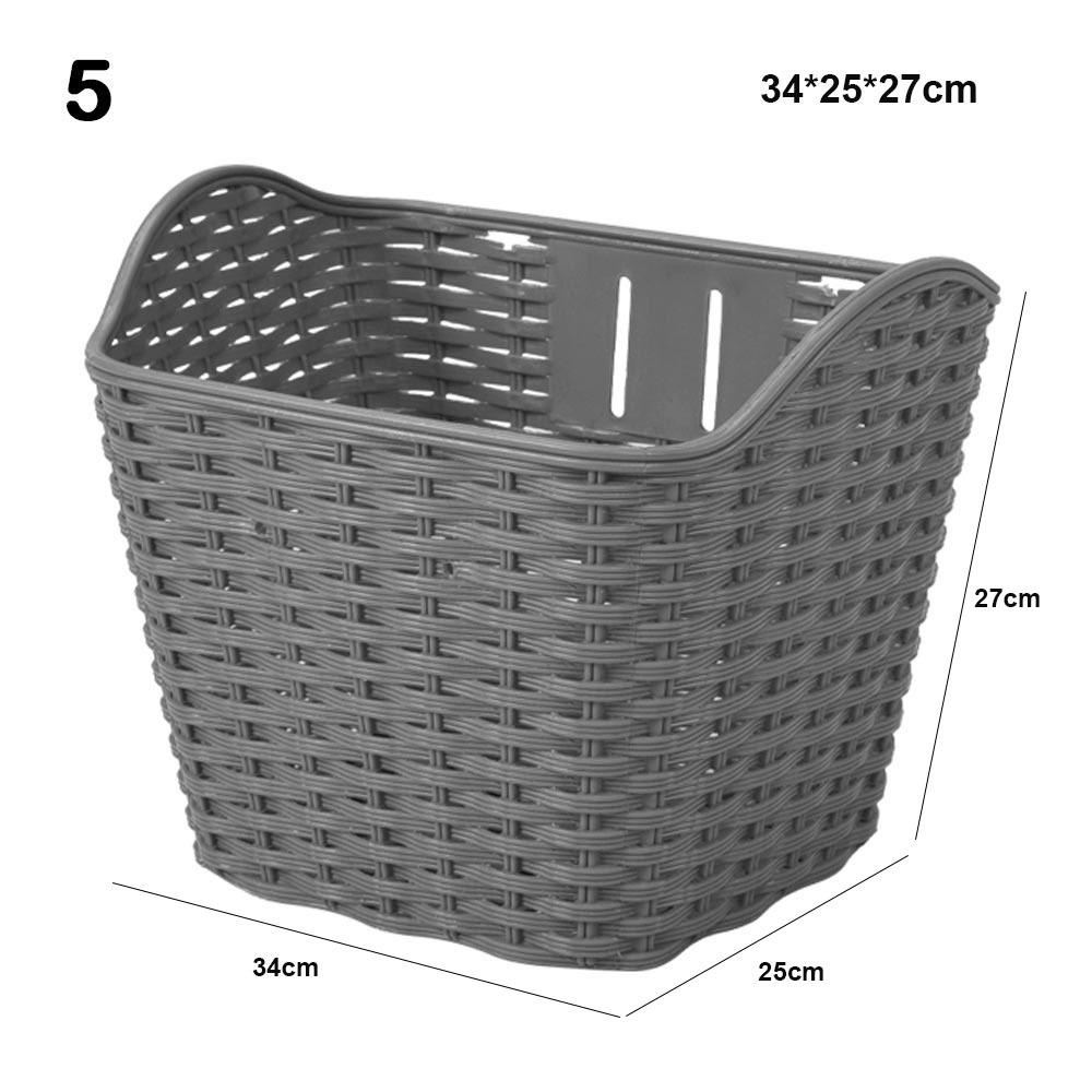 Plastic Bicycle Storage Bag Hollow Scooter Handlebar Basket Rear Cycling Accessories