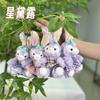 Starry Sweet Rabbit Plush Doll Keychain Fluffy Soft Toy Great Gift Idea