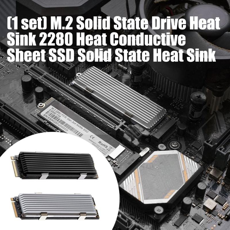 Анодированные алюминиевые радиаторы M.2 2280 SSD для улучшения теплоотвода и стабильной работы