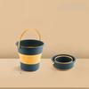 Collapsible Water Bucket Fishing Bucket Portable Carry Outdoor Wash Car Storage Bucket Home Large Capacity Thickened Hand-Carried Bucket