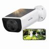 Wansview Outdoor Solar Security Camera with Integrated Wireless 3 2K Wide Angle Color Night PIR Motion Voice and Light Sensor IP65 Waterproof and