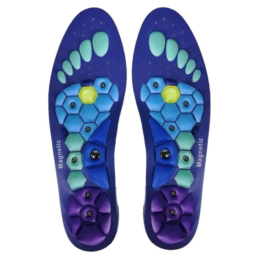 1 Pair Acupressures Insoles Magnetic Acupressure Insoles Foot Arch Support Promote Circulation Relieve Fatigue Orthopedi