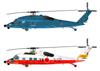 PLATZ ВВС Прибрежный Набор Красок из 2 Пластиковых Моделей 1/144 Силы Самообороны/Морские Силы Самообороны UH-60J Камуфляж/Спасательный PF-28