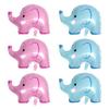 6Pcs Elephant Foil Balloons Inflatable Cartoon Elephant Aluminum Film Balloon Animal Themed Party Supplies for Baby Shower Birthday Party