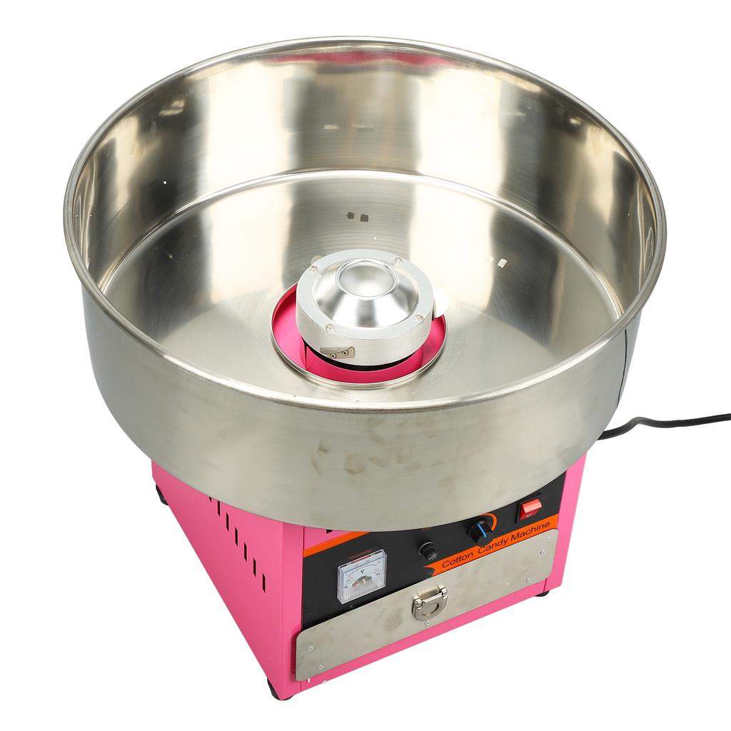 Cotton Candy Machine Commercial Fully Automatic Mini Stainless Steel Candy Floss Maker for Parties
