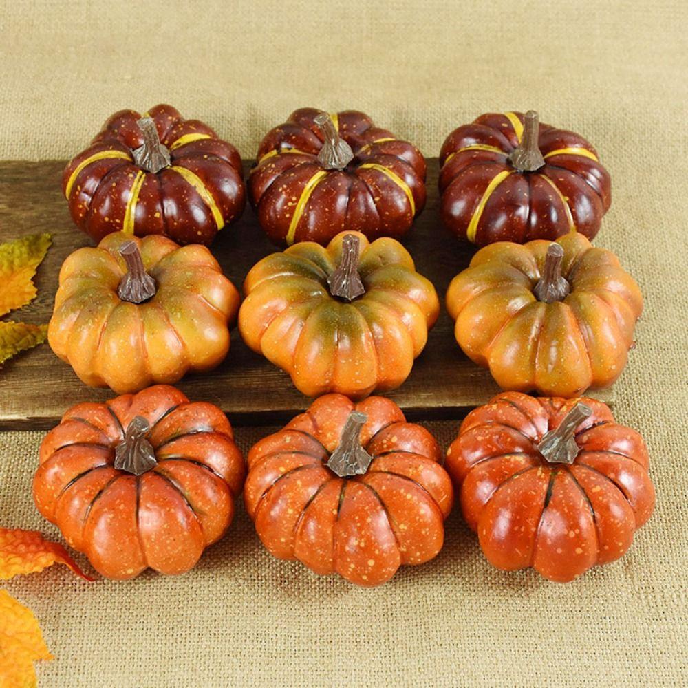 3D Simulated Foam Pumpkin Durable Pumpkin Model Fake Vegetable Artificial Pumpkin Party
