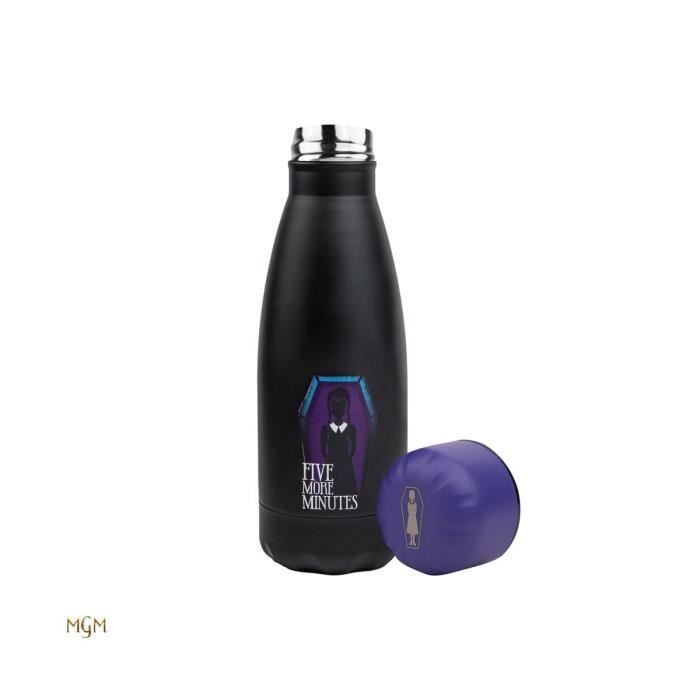 Bouteille Isotherme - CINEREPLICAS - Mercredi - Coffin - 500 Ml - Acier Inoxydable - Noir