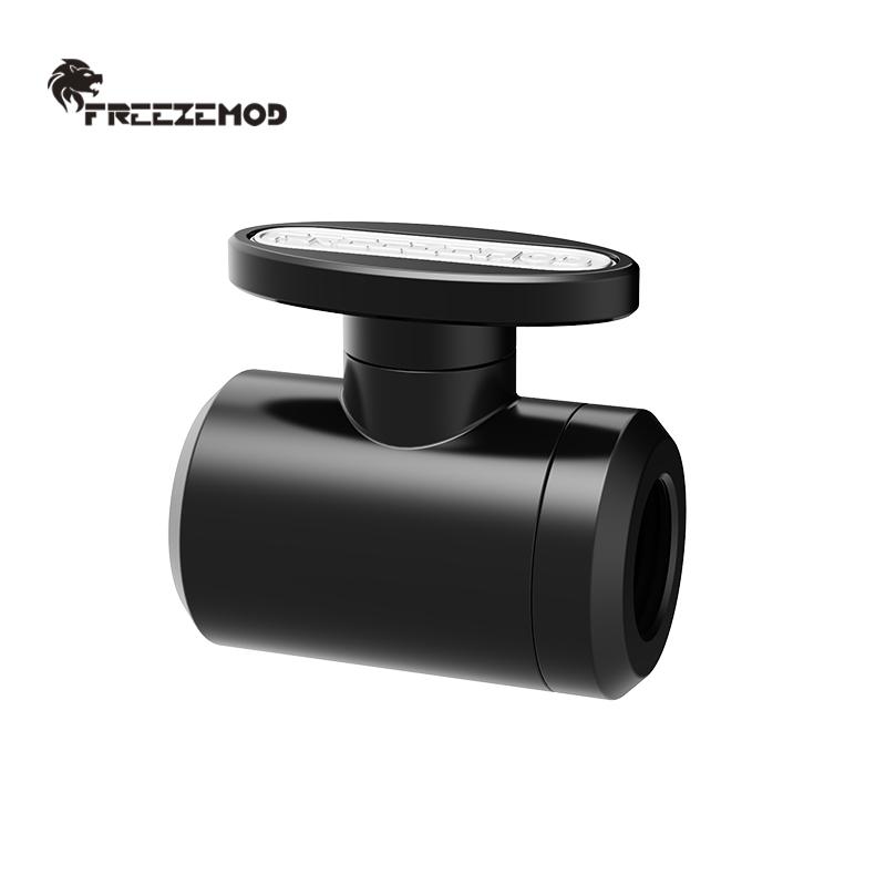 FREEZEMOD computer pc water cooler fitting drain valve double inner teeth G1/4 stop valve. FM-YGNSB
