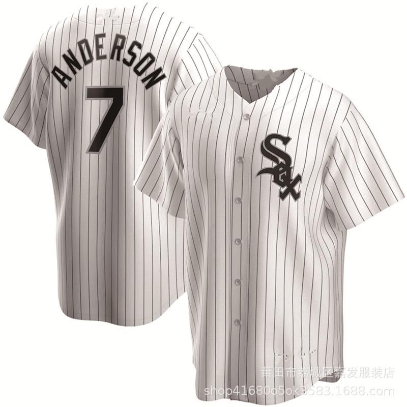 Chicago White Sox Baseball Jersey 10 Moncada 7 45 74 Fan Apparel Cotton Unisex Sport Shirt
