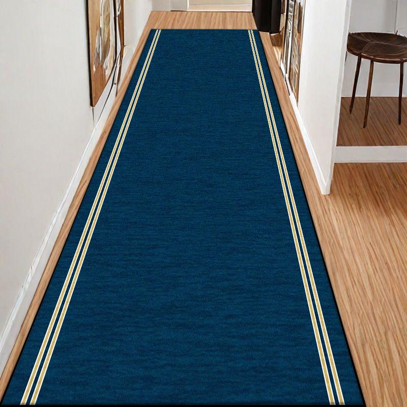 Простой стиль Длинный ковер для коридора Однотонная декорация Дом Гостиная Коврик-дорожка Холл Лестница Проход Нескользящий коврик для пола