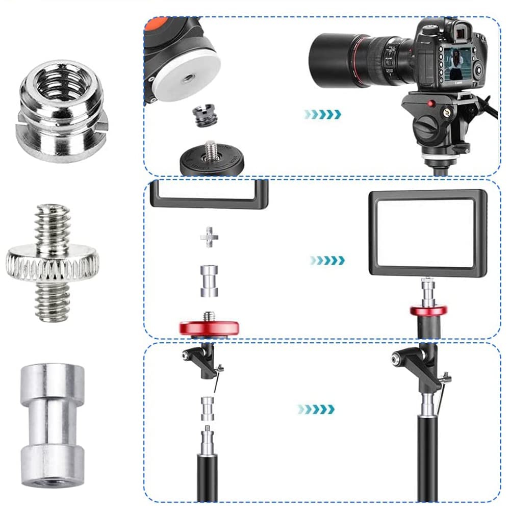 Набор винтов для камеры BTtime, адаптер для винтов для преобразования винтов камеры, совместимый с фиксированным винтом Pan, вспомогательный инструмент для фотографии 14, адаптер 1/4'' 3/8'',
