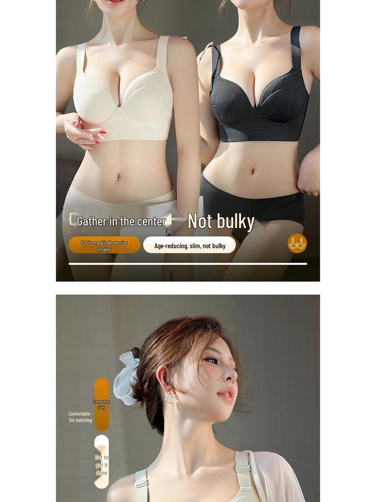 Plus Size Seamless Uplift Bra for Women - Comfortable Support & Slimming Effect