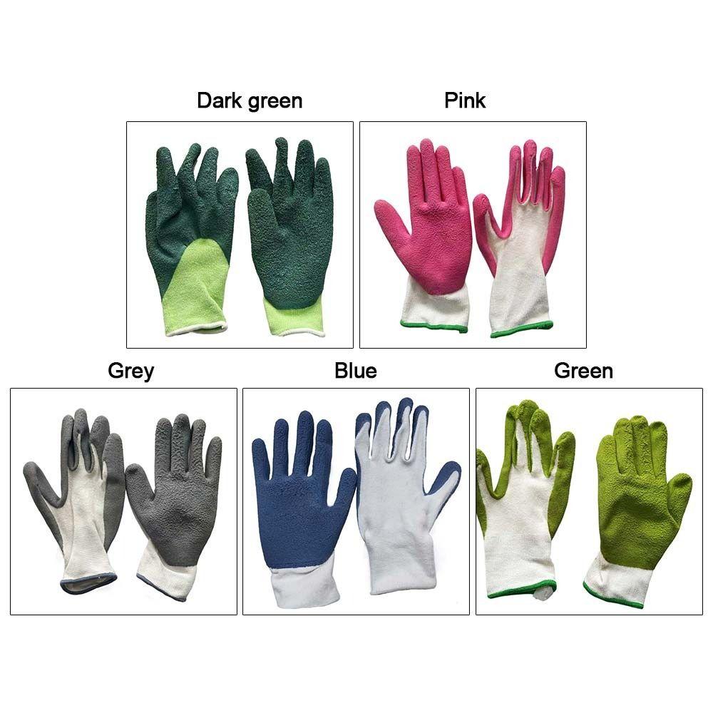 Multicolor Protective Mittens Embossing Horticulture Gloves Tool Work Gloves  Unisex