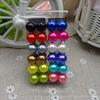 Pin Stud Ball Iron Simple Earrings Jewelry Resin Plastic Imitation Pearl
