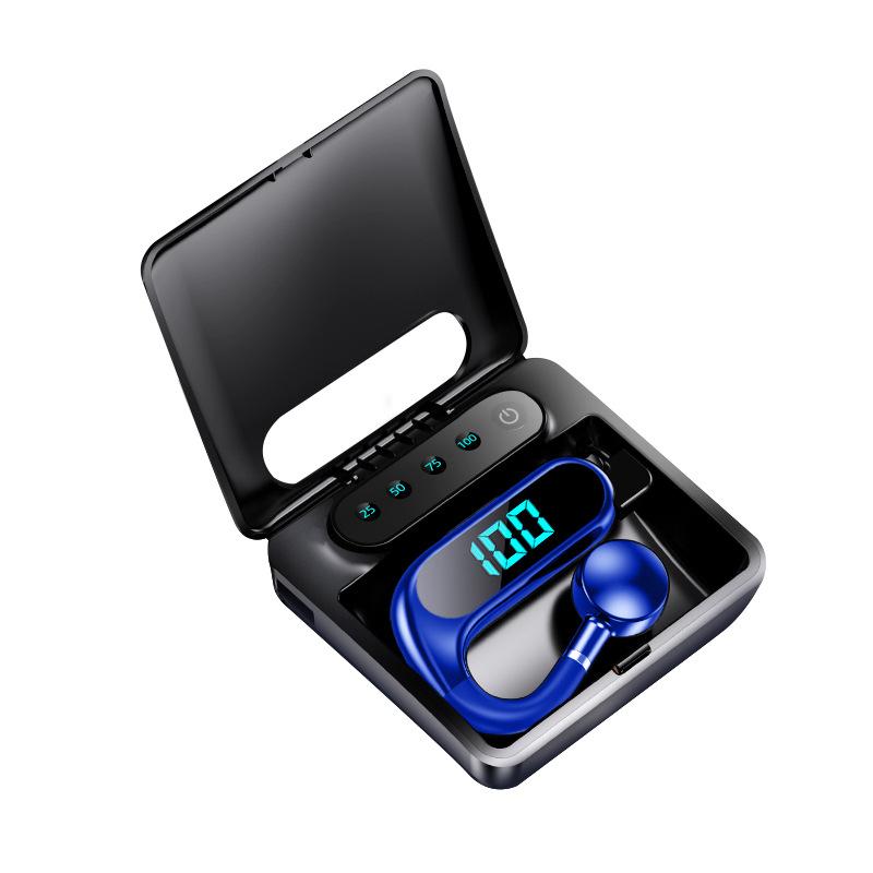 Новая Bluetooth-гарнитура с костной проводимостью, одно ухо, подвесное ухо, не входит в ухо, деловой спортивный цифровой дисплей, пояс