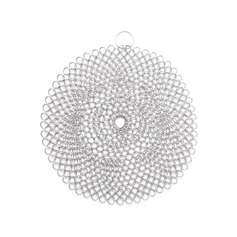 Leeseph кухонное чистящее кольцо из нержавеющей стали, очиститель, кольчуга, скруббер, аксессуары, многоразовая сетка для чистки, инструмент для дома