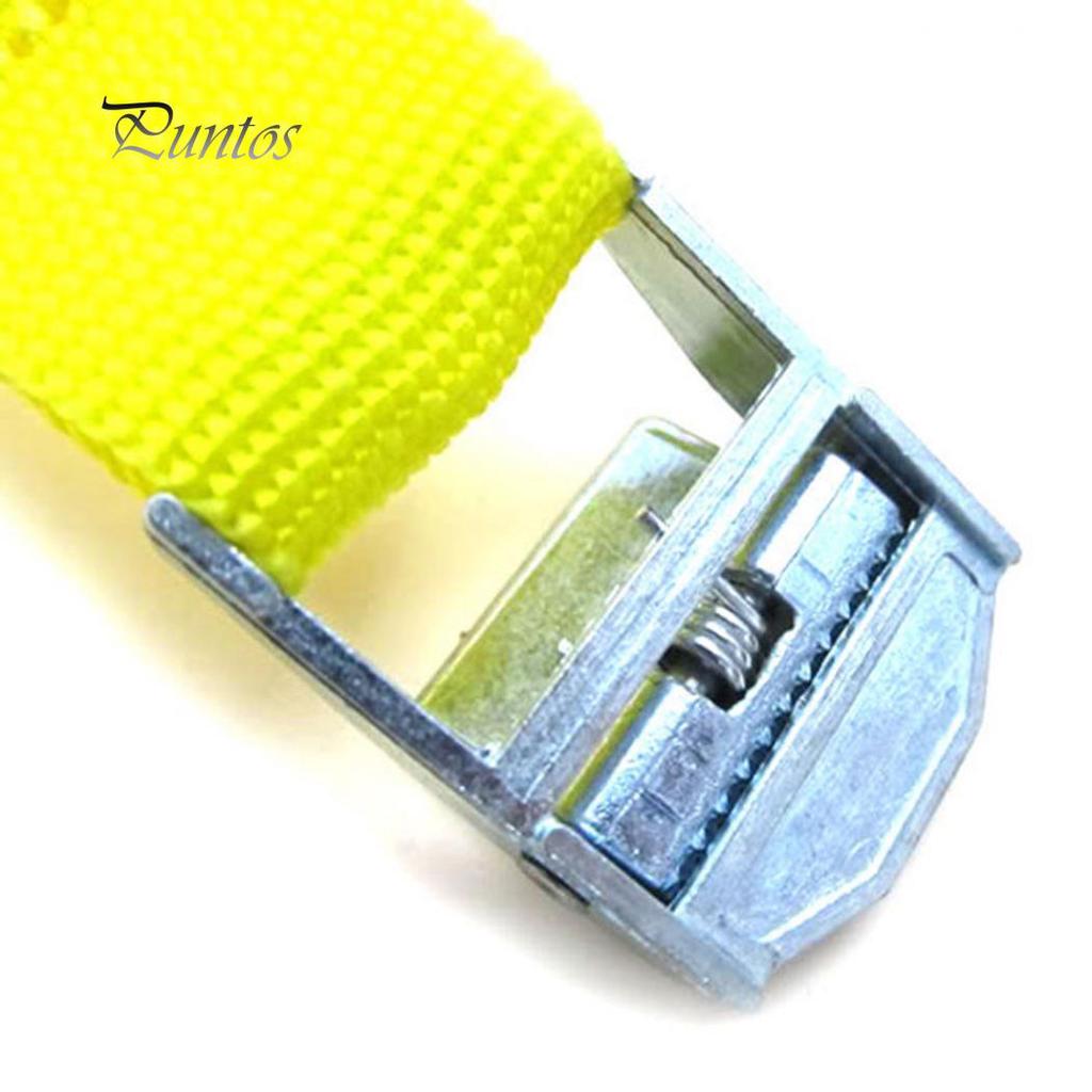 2.5m Heavy Duty Metal Cam Buckle Cargo Luggage Bag Nylon Tie Down Strap Belt