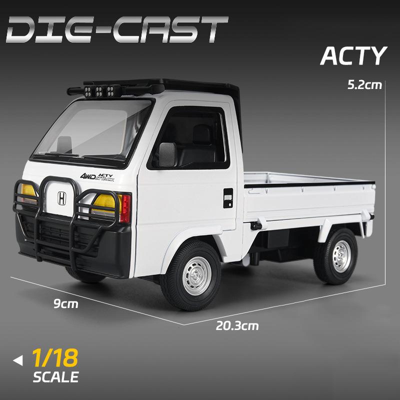 1:18 Hondas ACTY Picku Alloy Model Car Toy Diecasts Casting Sound and Light Car Toys For Children Vehicle ahx256
