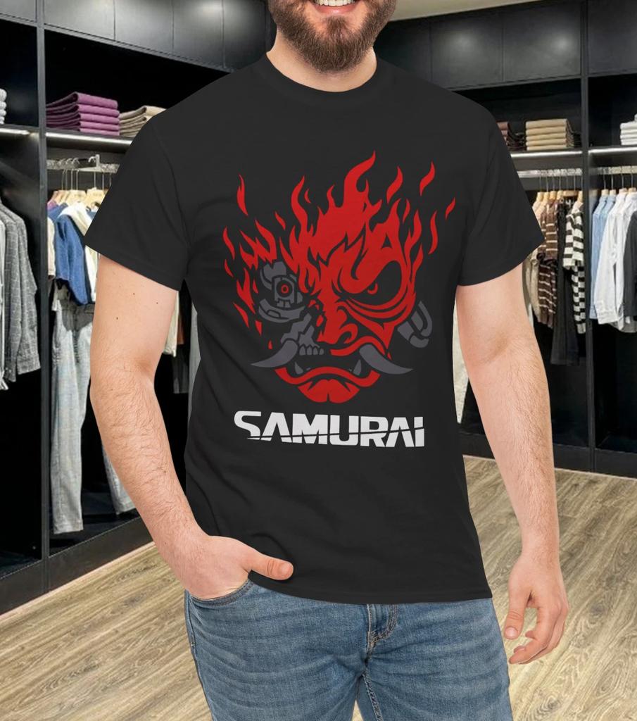 Cyberpunk 2077 Samurai Keanu Reeves T-shirt Tops Tees Unisex