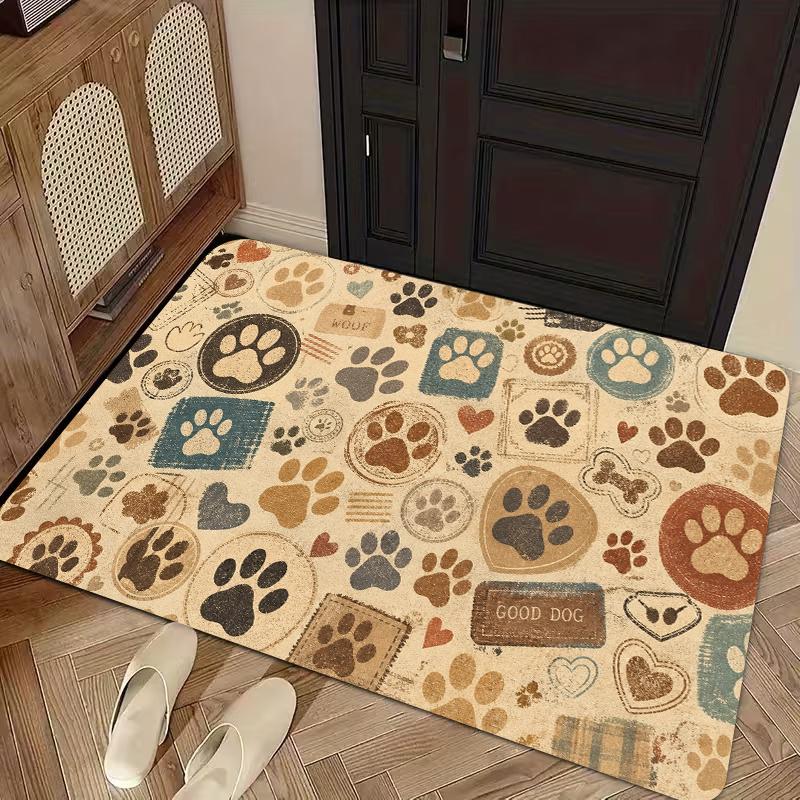 Vintage Psalm Scripture Feather Border Non Slip Front Door Mat Religious Faith Indoor Entryway Rug