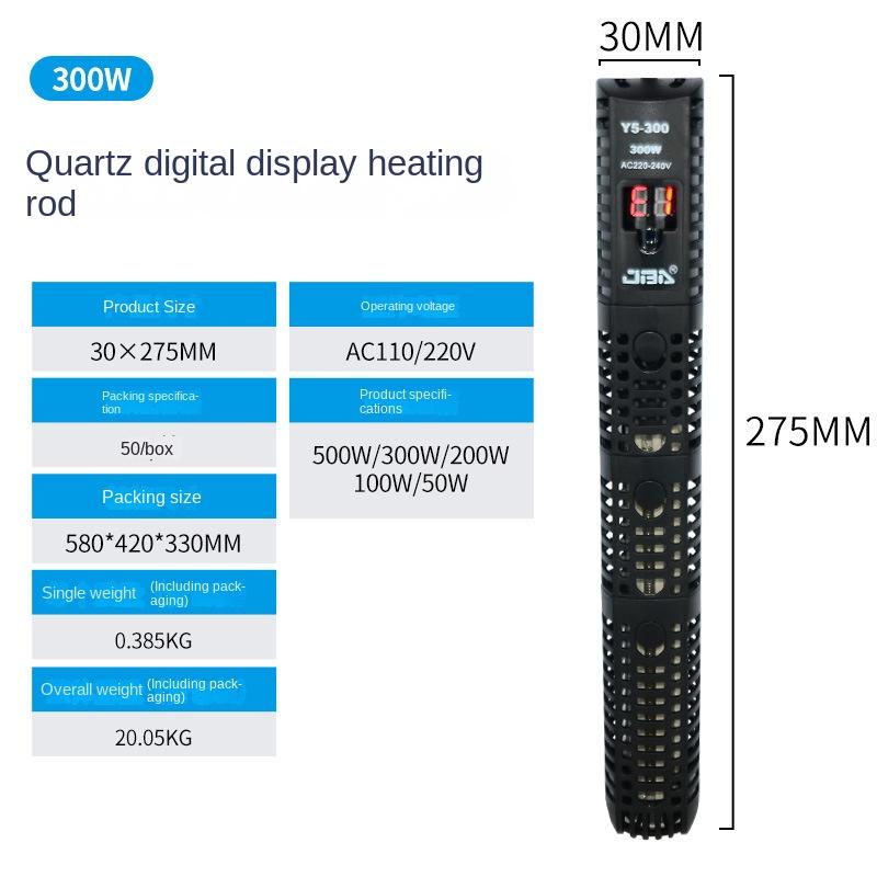220 В Аквариумный Погружной Нагреватель для Аквариума ЖК-Дисплей Цифровой Регулируемый Водонагревательный Стержень Постоянный Контроль Температуры 500 Вт