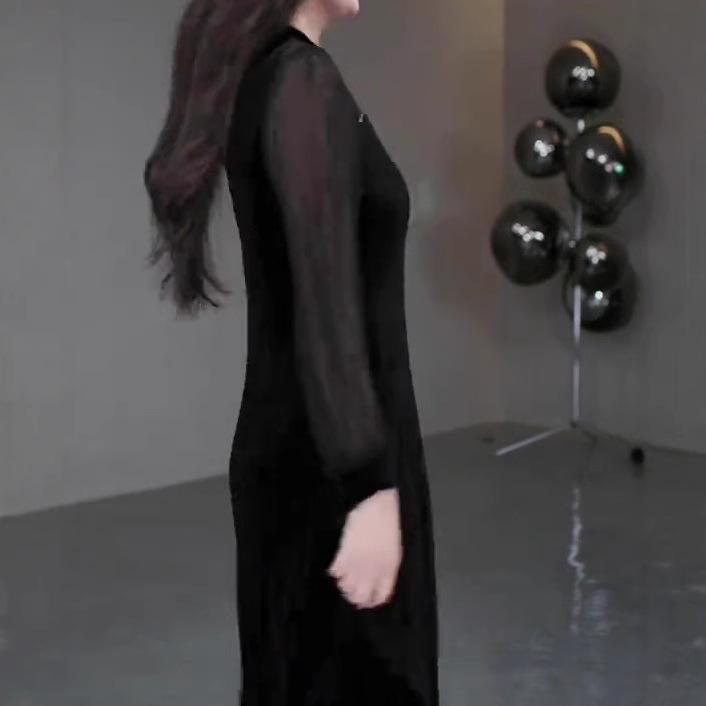 Весеннее кружевное бархатное платье с открытыми плечами в европейском стиле для полных женщин среднего возраста