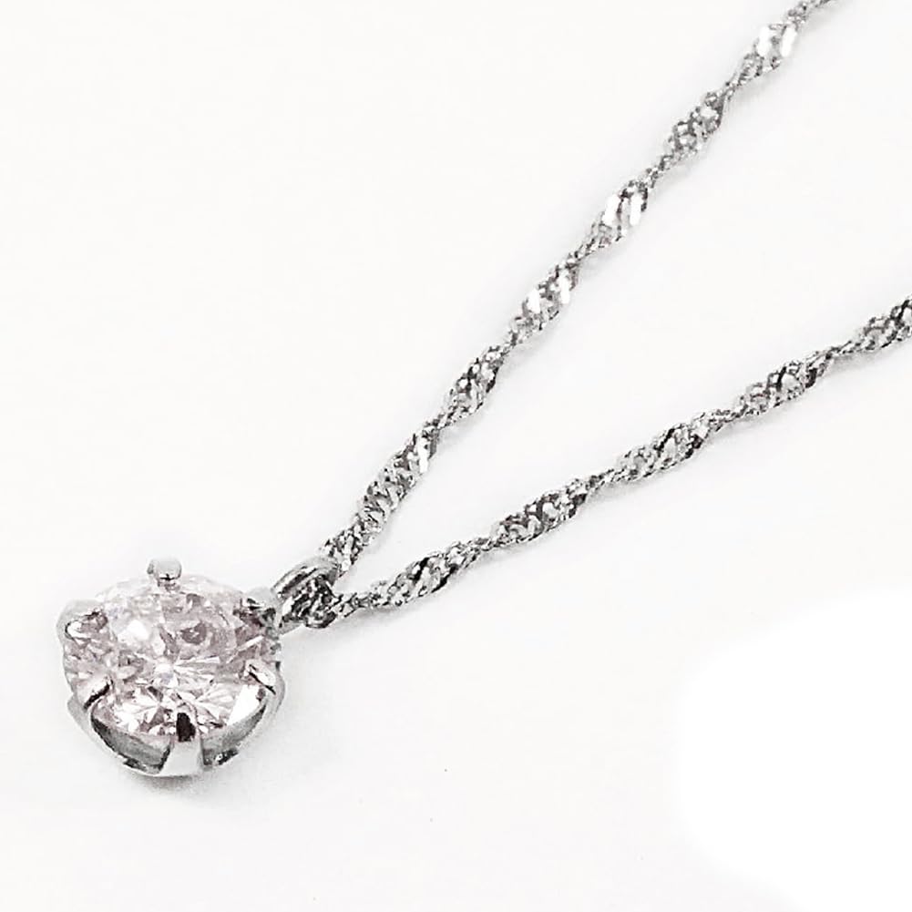 Коробка для вас и платиновое бриллиантовое ожерелье с одной цепочкой PT900, венецианский бриллиант PT850 класса SI, сертификат идентификации цвета [Jewelry Me] /