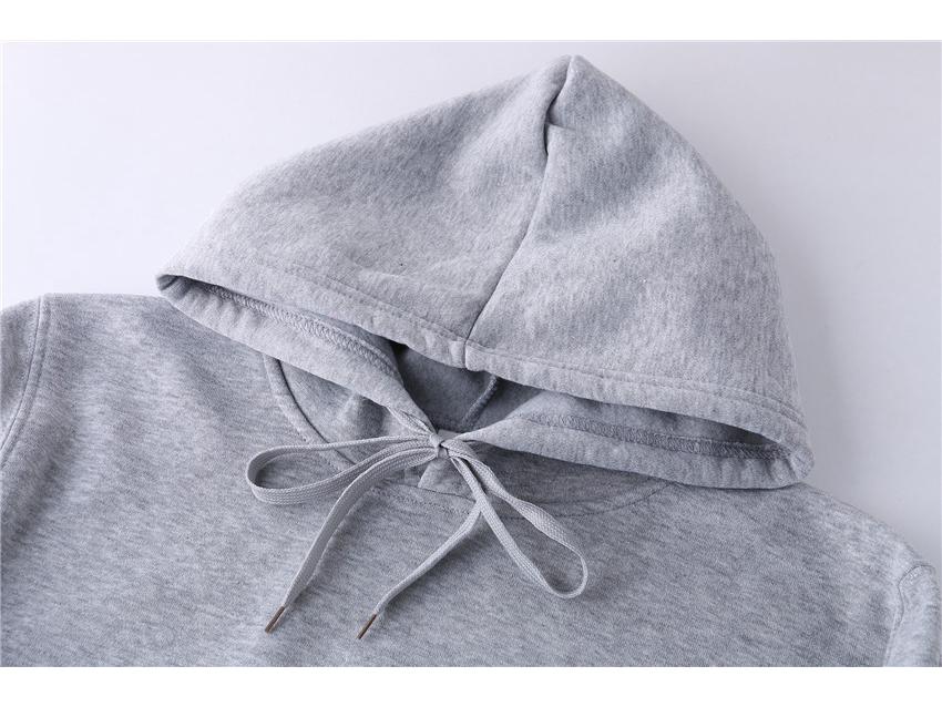 Мужской однотонный пуловер с капюшоном 2021 года