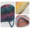 Gradient Color Bonnet Hat Knitted Drawstring Slouch Hat Fashion Beanies Skullies