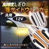 HTharros LED Turn Signal Side Marker Flowing Sequential DC12V Universal White/Amber Clear Lens Left and Right 2 Pcs, White/Yellow C