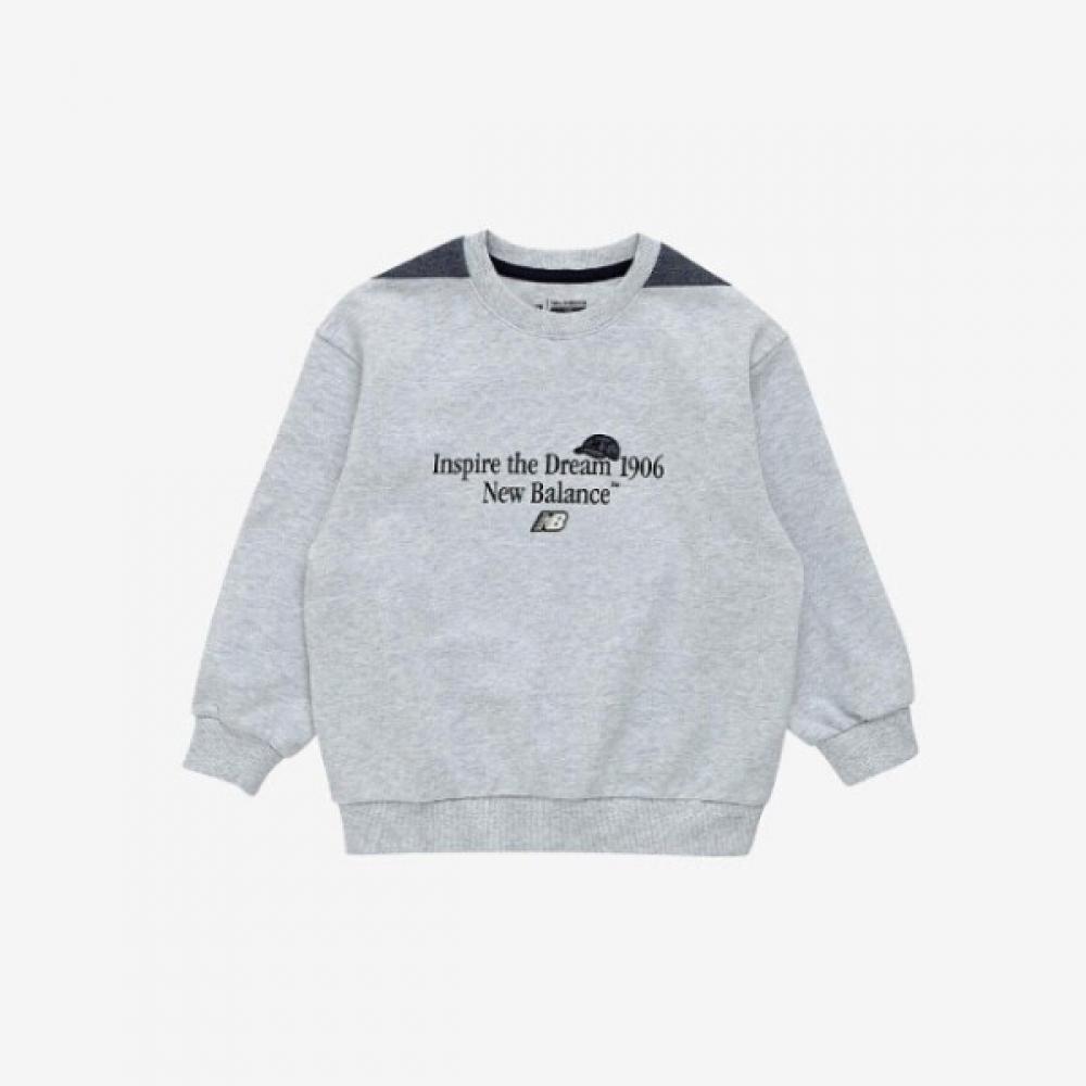 New Balance Детская футболка с длинным рукавом Street Crew в джинсовом миксе