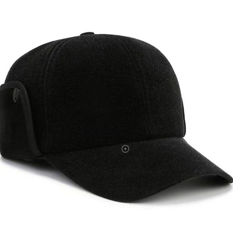 Осенние и зимние кожаные шапки для людей среднего и пожилого возраста, мужские зимние шляпы с козырьком для пап, зимняя теплая и универсальная защитная шапка для ушей