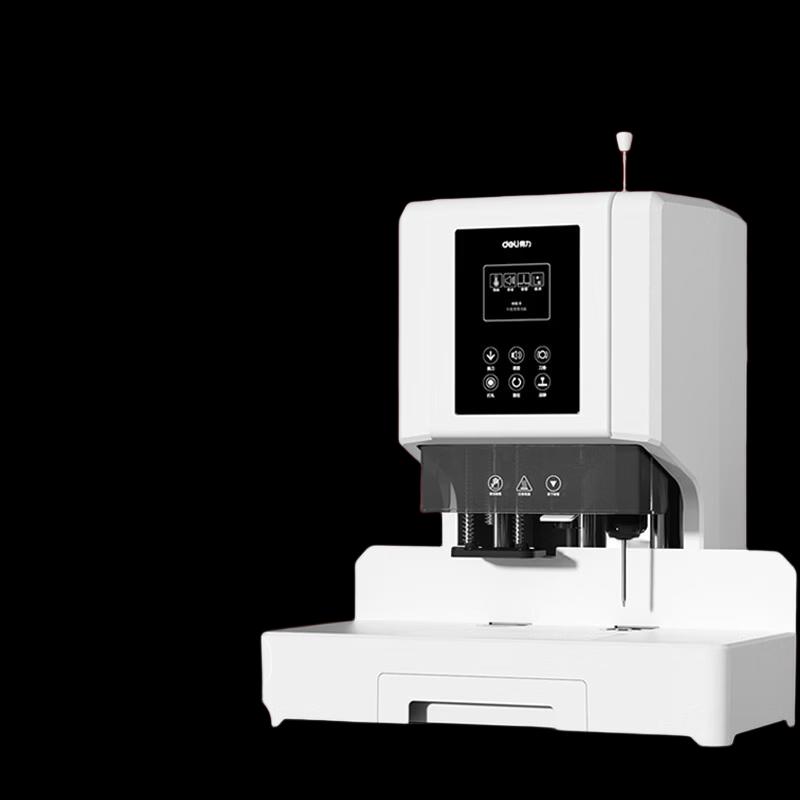 Deli 60mm Electric Automatic Financial Binding Machine CN plug (adapter included)