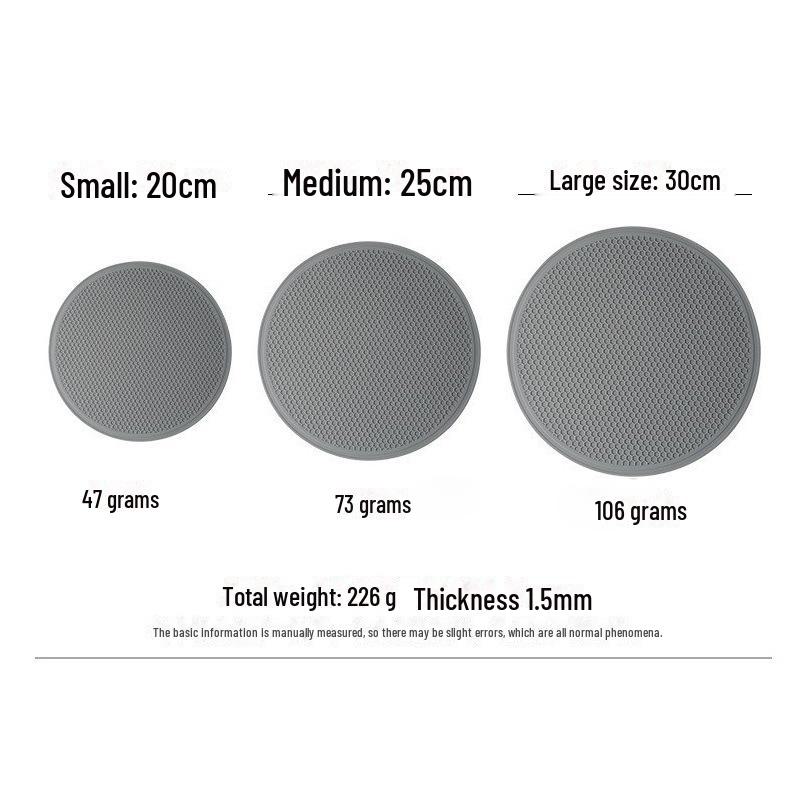 Набор из термостойкого силикона с круглыми подставками и подстаканниками