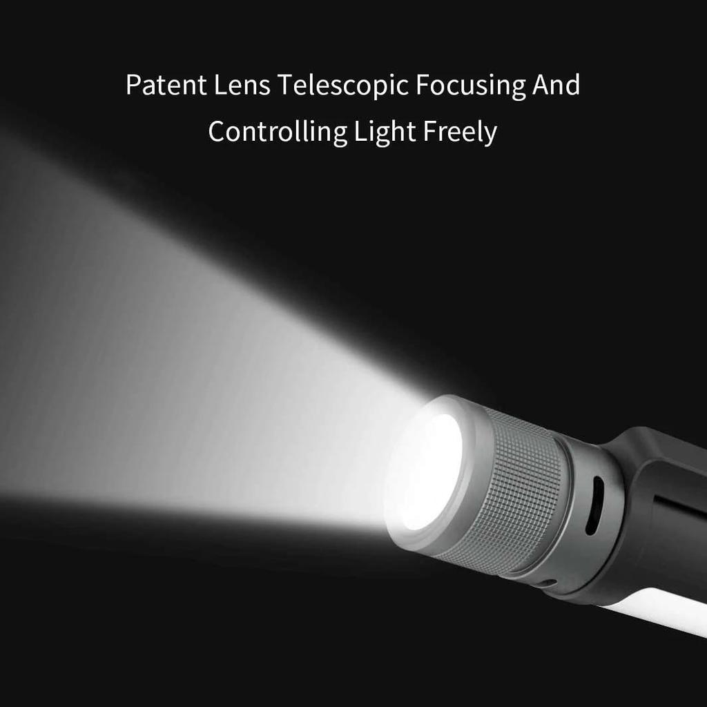 Xiaomi Фонарик NEXTOOL 6-в-1, 1000 лм, двойной светильник, масштабируемая сигнализация, USB-C, перезаряжаемый мобильный аккумулятор, электрический фонарик для кемпинга