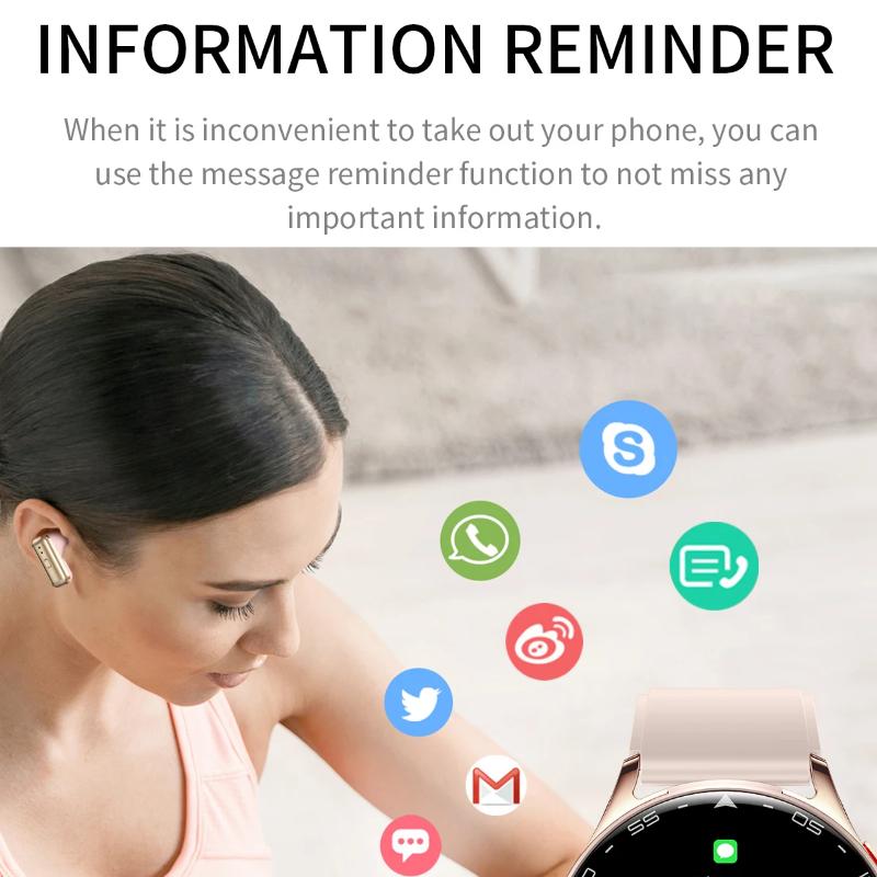 2025 Новая TWS-гарнитура 2 в 1 Смарт-часы 1,39" Женские Мужские Спорт Фитнес Пульсометр Трекер здоровья Часы Наушники Музыка Смарт-часы