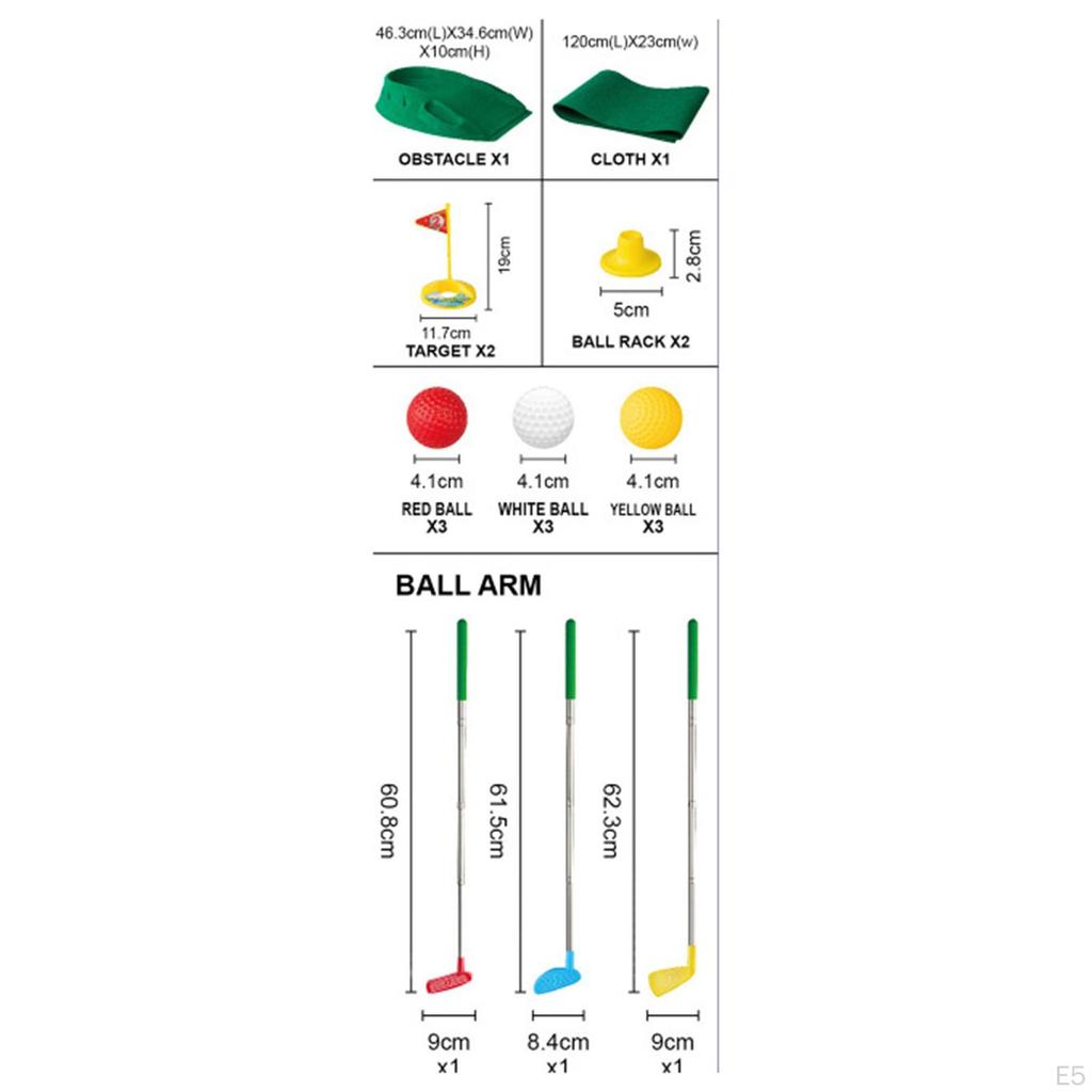 Children's Golf Clubs Toy Set, Training Balls And Sports for Kids Boys Girls,