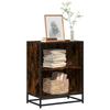 VidaXL Bookcase Smoked Oak 60x35x76 Cm Engineered Wood, Bookcase, Room Divider, Divider, Cabinet of 849101