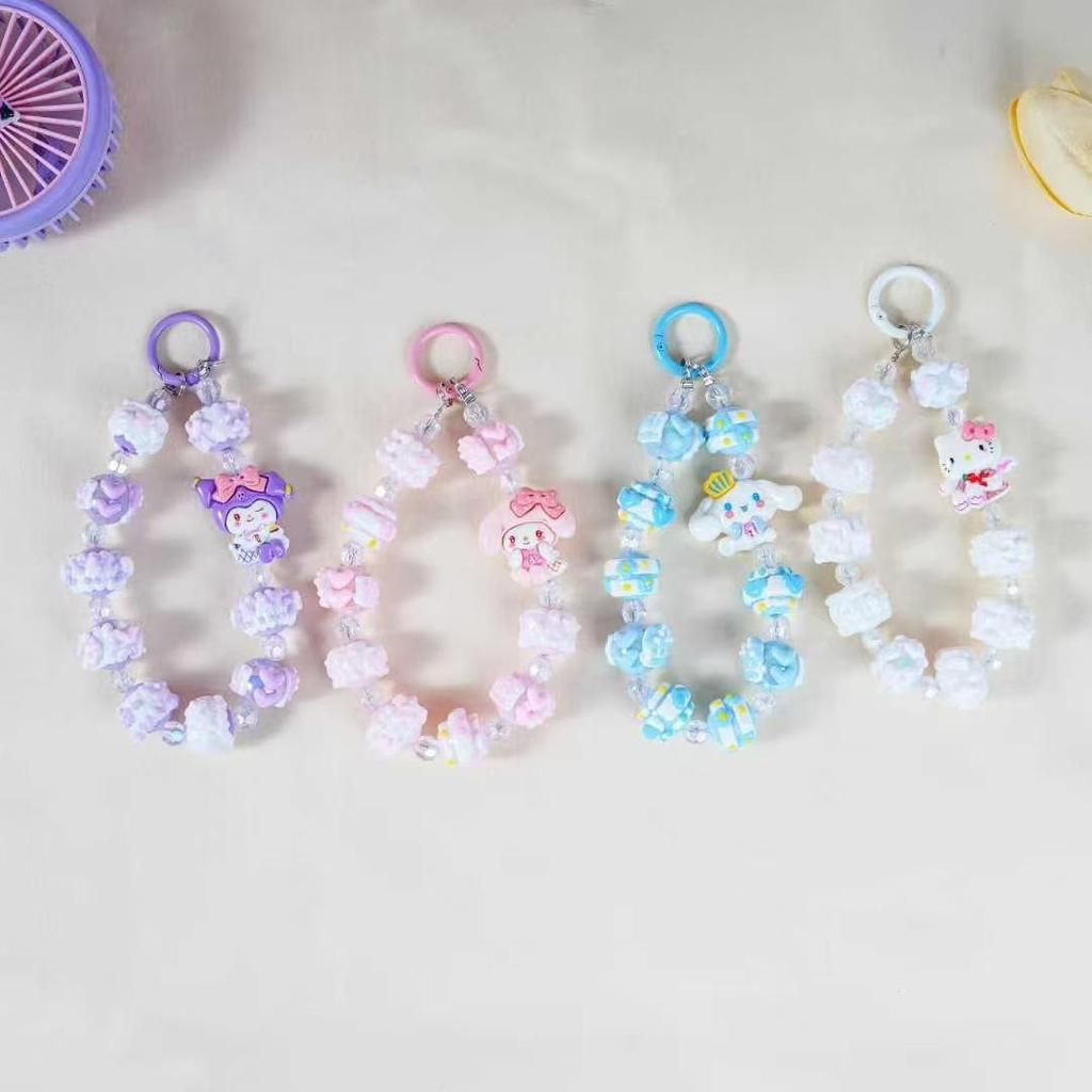 2025 New Sanrio Wireless Bluetooth Earphones with Mini Fan & Bracelet Case