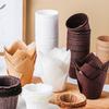 Формочки для маффинов и десертов с краем-тюльпаном: Маслостойкие, термостойкие держатели из крафт-бумаги