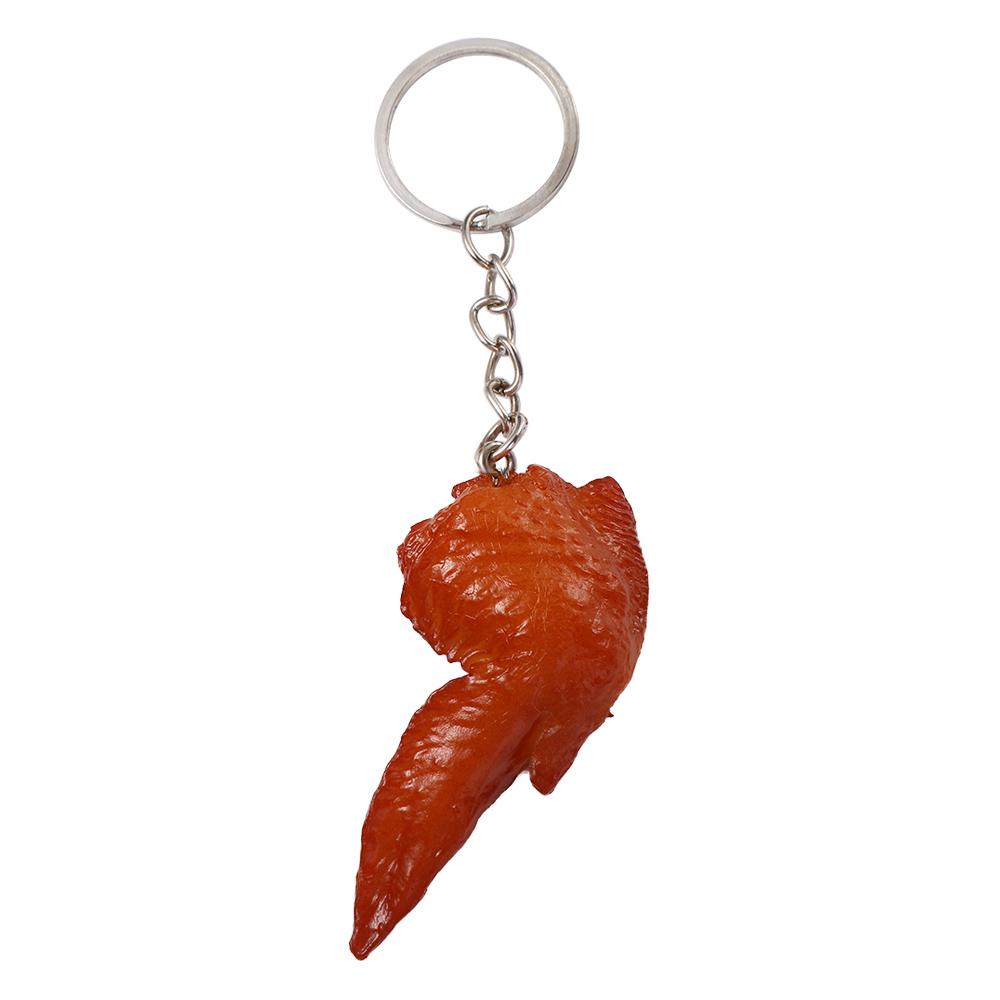 Ornaments Cute Pork Belly PVC Trotters Drumstick Simulation Food Keychains Fashion Jewelry Bag Pendant Fast Food Key Ring