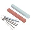 Guitar Polishing Tool Nut Saddle Grooves Sanding Files Stone Musical Instrument Maintain KitM02802